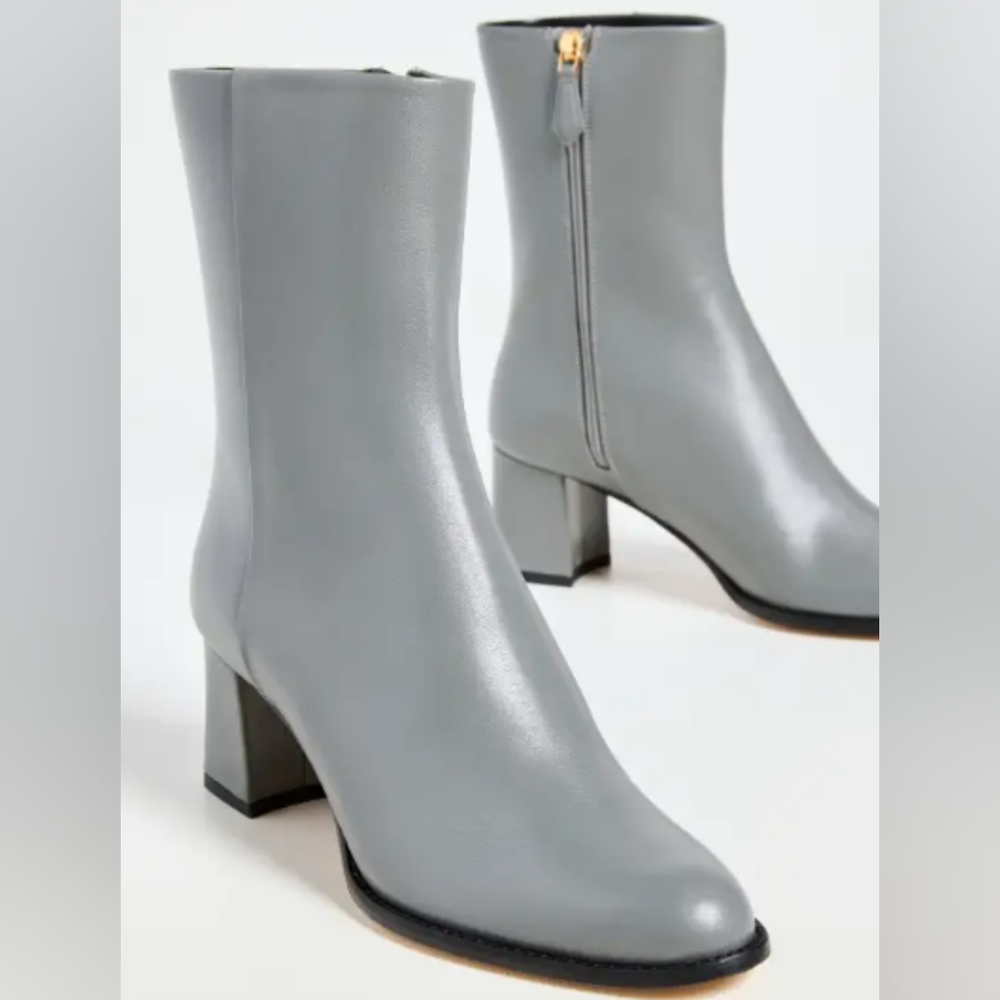 Marion Parke Elle 60 Mid Boot in Stone 39 NWT